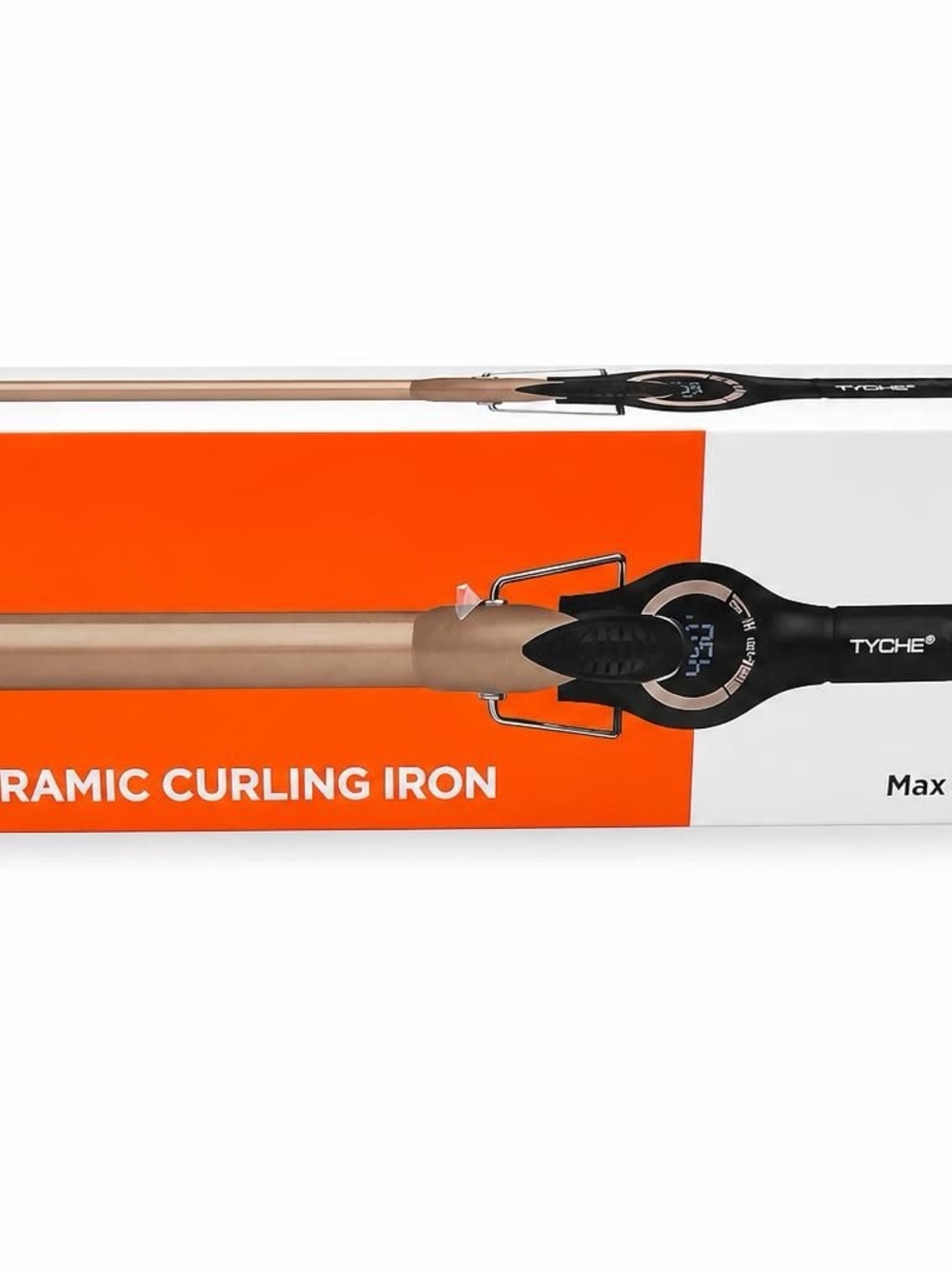 Tyche Gold and Black Ceramic Curling Iron for Men Grooming